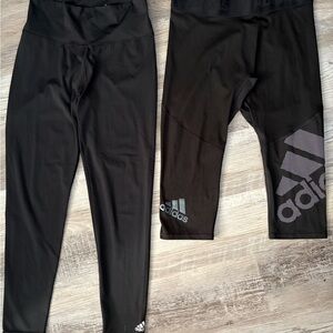 Adidas black Performance Leggings - 2-Pack